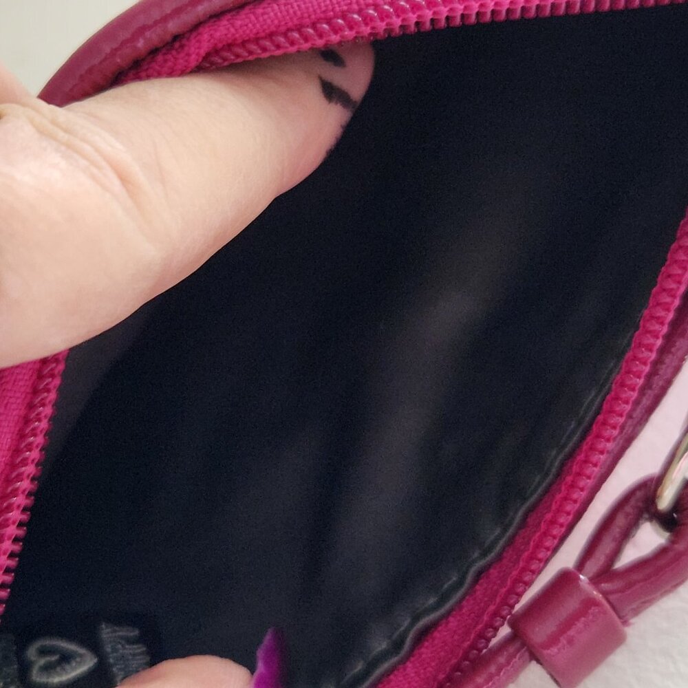 Like New Coach Poppy Pink Sequined Wristlet - Picture 7 of 8